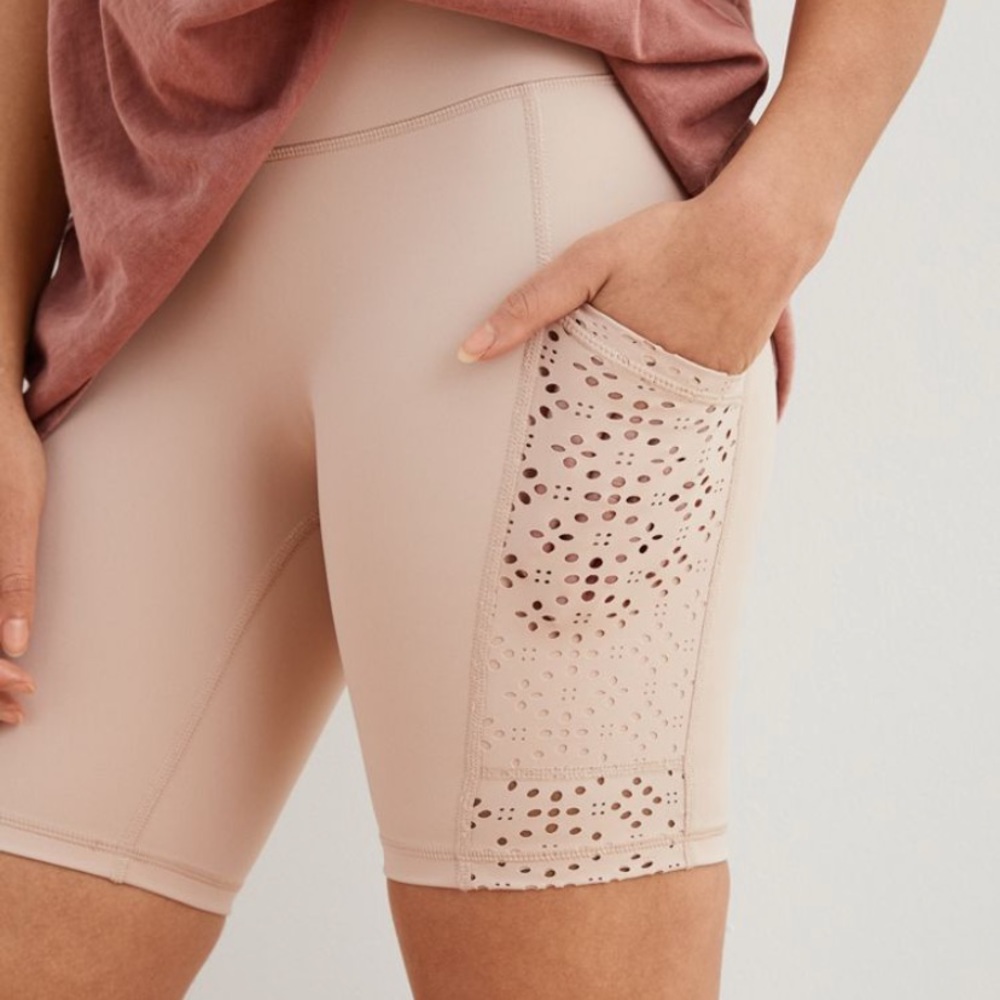 Aerie Move Lasercut High Waist Bike Short